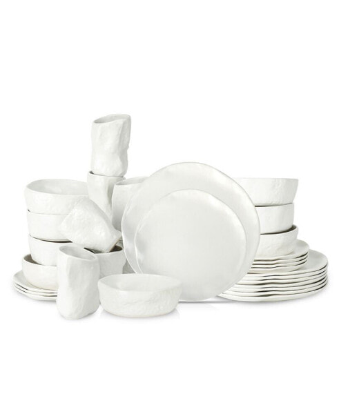 ATIK Stoneware 32 Pc. Set, Service for 8