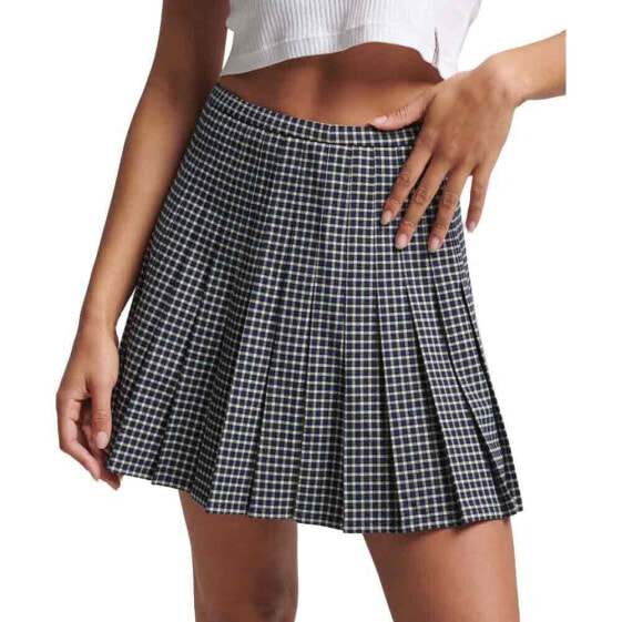 SUPERDRY Vintage Pleated Mini Skirt