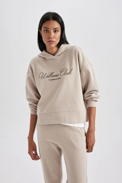 Свитшот Regular Fit Kapüşonlu Sweatshirt defacto B1884ax23au