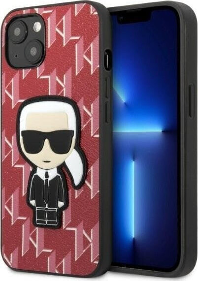 Karl Lagerfeld Etui Karl Lagerfeld KLHCP13MPMNIKPI Apple iPhone 13 hardcase czerwony/red Monogram Ikonik Patch