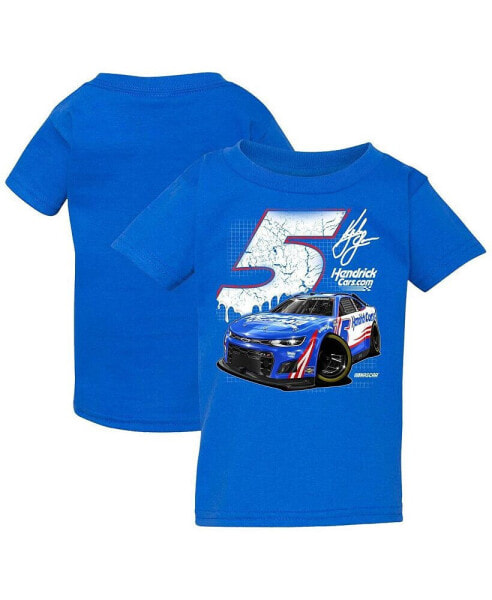 Футболка для малышей Hendrick Motorsports Team Collection Royal Kyle Larson