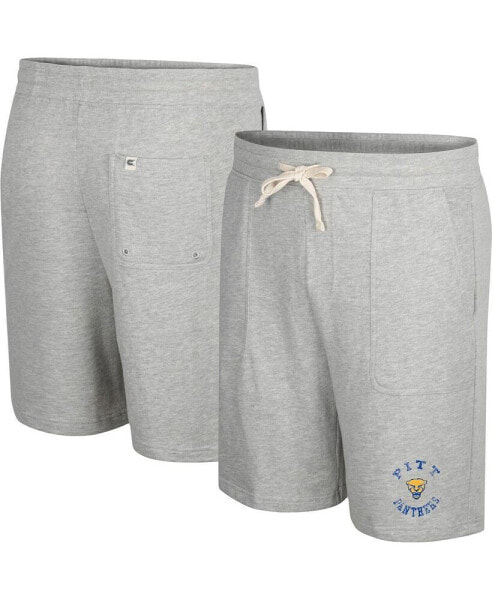 Men's Heather Gray Pitt Panthers Love To Hear This Terry Shorts