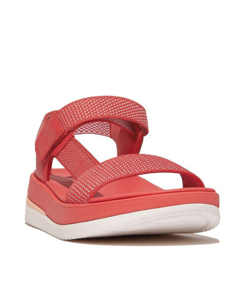 Women's Surff Two-Tone Webbing or Leather Back-Strap Sandals