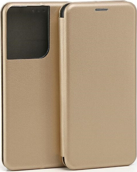 Beline Beline Etui Book Magnetic Oppo Reno 8 złoty/gold