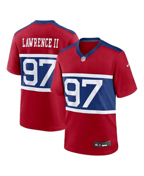 Men's Dexter Lawrence II Century Red New York Giants Alternate Player Game Jersey