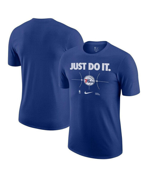 Men's Royal Philadelphia 76ers Just Do It T-shirt