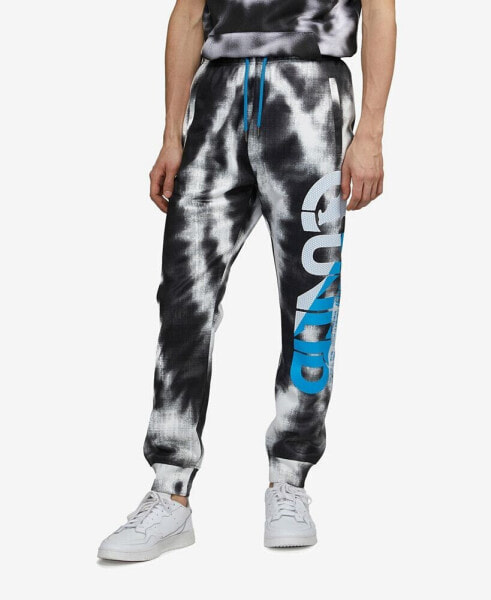 Men's Big and Tall Tie-Dye Star Burst Fleece Joggers