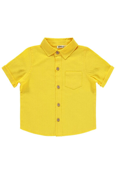 Erkek Çocuk Gömlek 2-5 Yaş Sarı