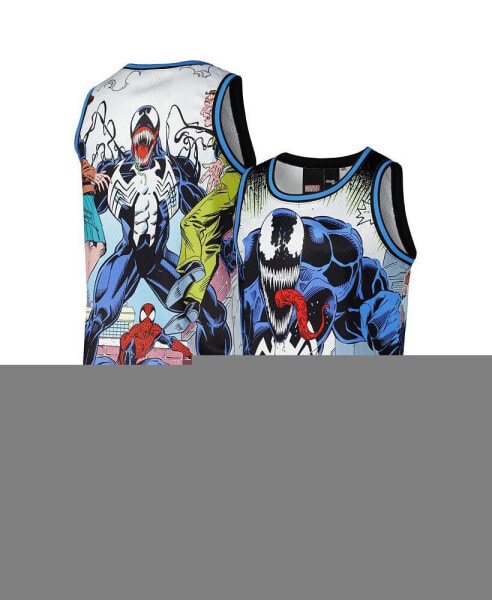 Men's Black/Blue Marvel Venom and Spider-Man Venice Jersey