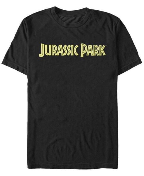 Jurassic Park Men's Classic Simple Logo Short Sleeve T-Shirt