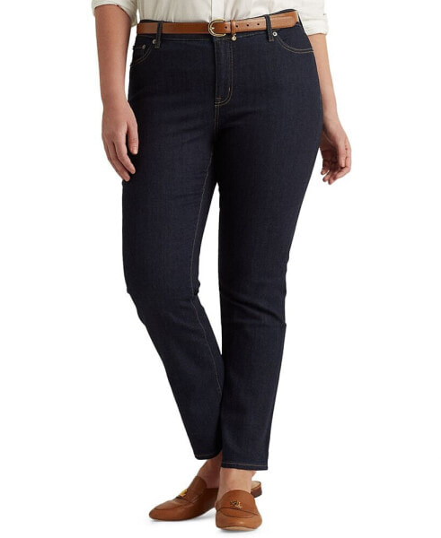 Plus-Size Mid-Rise Straight Jean