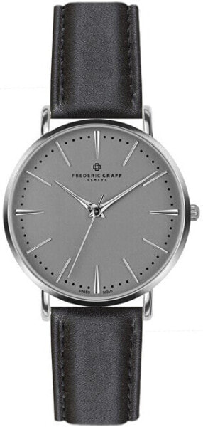 Часы Frederic Graff Silver Eiger Black Leather