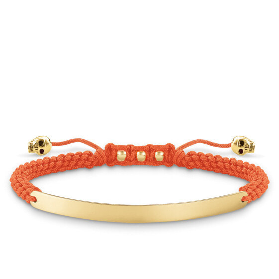 Thomas Sabo Damen Armband 925 Silber Orange/Gold LBA0050-848-8-L21v