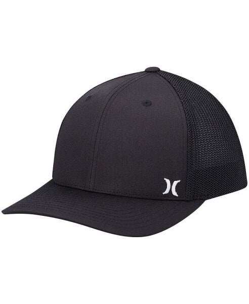 Men's Black Mini Icon Trucker Flex Fit Hat