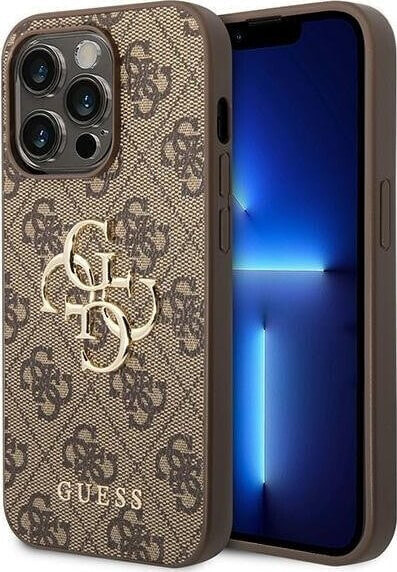 Guess Guess GUHCP15L4GMGBR iPhone 15 Pro 6.1" brązowy/brown hardcase 4G Big Metal Logo