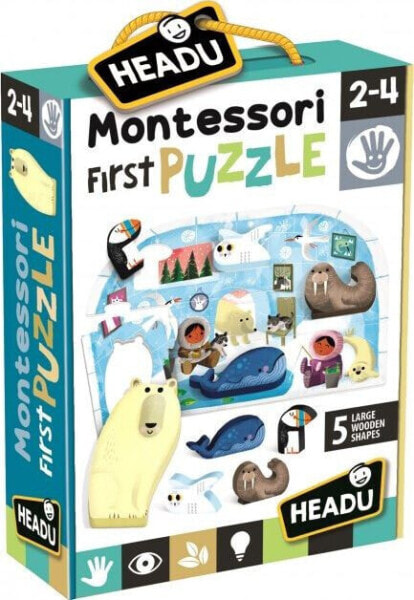 Headu Montessori Pierwsze puzzle Biegun