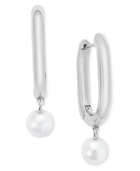 Imitation Pearl & Oval Link Drop Earrings, Created for Macy's