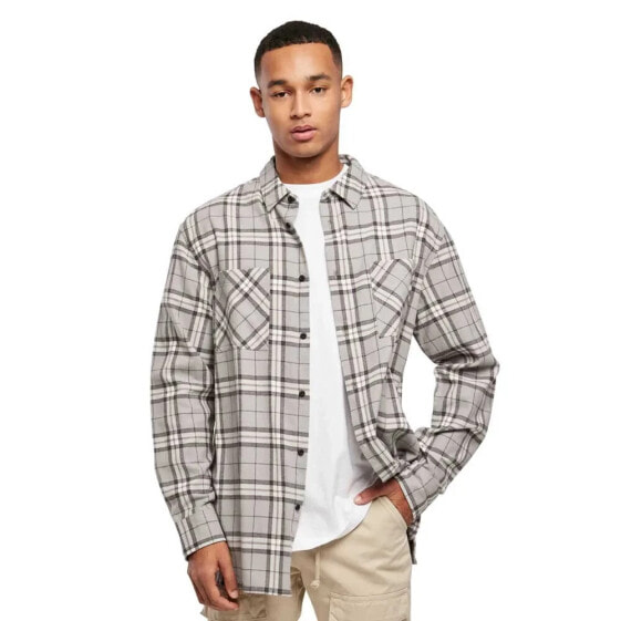 URBAN CLASSICS Oversized Check long sleeve shirt