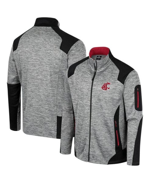 Men's Gray Washington State Cougars Silberman Color Block Full-Zip Jacket