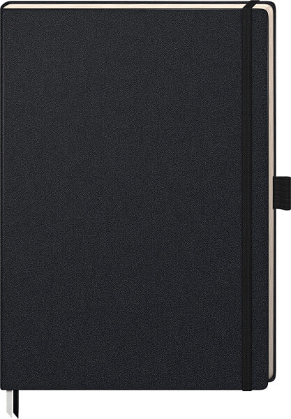 Brunnen 105528805 - Monochromatic - Black - 192 sheets - 80 g/m² - Squared paper - Hardcover