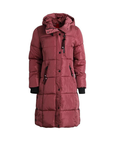 Women's Quilted Long Puffer Jacket