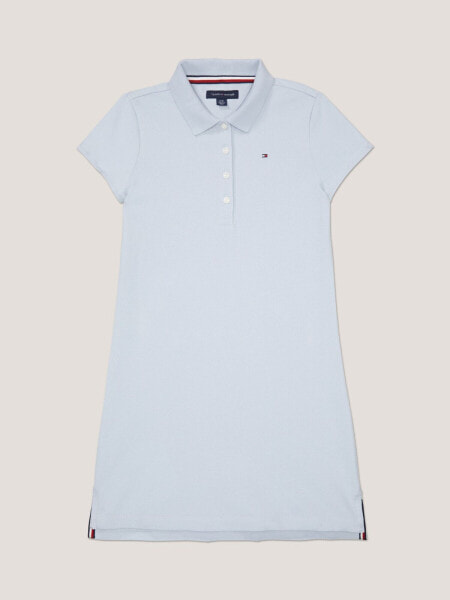 Kids' Solid Stretch Polo Dress