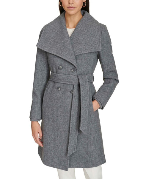 Women's Double-Breasted Belted Coat