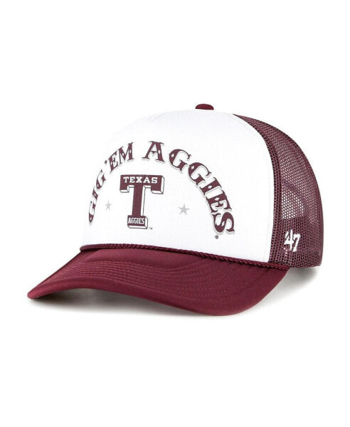 Men's White, Maroon Texas A&M Aggies Article Foam Front Trucker Hat