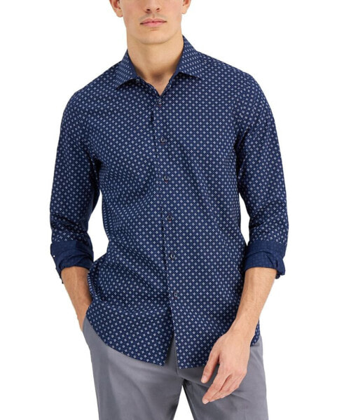 Men's Mini Medallion Print Shirt, Created for Macy's