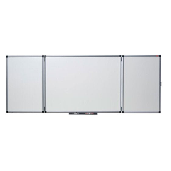 NOBO Magnetic Triptych Vitrified Steel 120-240x90 cm Board