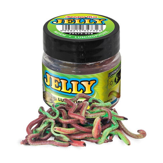 BENZAR MIX Jelly Baits Luminophore Worm 30ml Plastic Worms