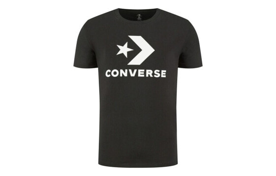 Converse匡威 All Star 经典Logo休闲运动短袖T恤 男款 黑色 / Футболка Converse All Star LogoT 10018568-001