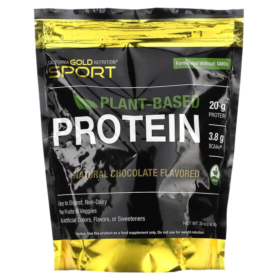 Растительный протеин California Gold Nutrition, Корицевая булка, 2 фунта