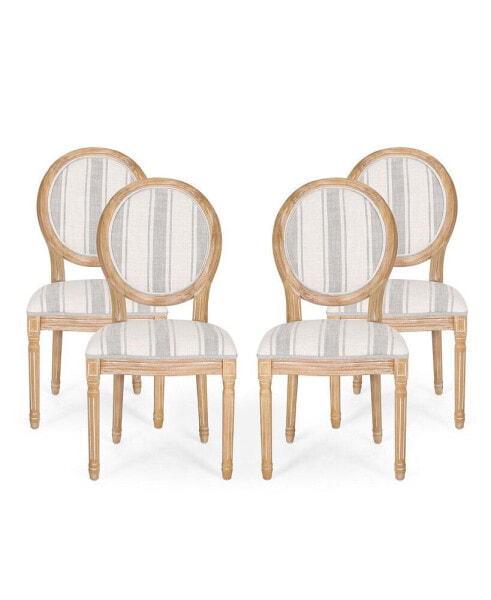 Phinnaeus French Country Dining Chairs Set, 4 Piece