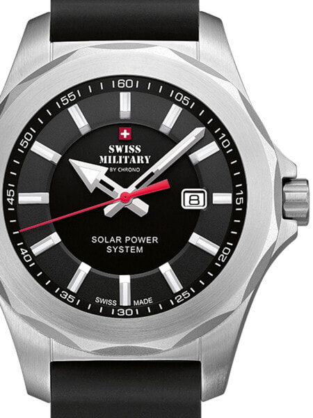 Наручные часы классические Swiss Military SMS34073.07 Solar мужские 42 мм 10ATM