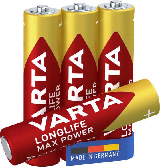 Аккумуляторные батареи VARTA -4703/4B - AAA - щелочной - 1,5 В - 4 шт - золото - красный