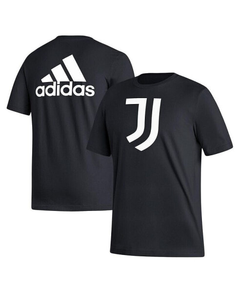 Men's Black Juventus Three-Stripe T-shirt