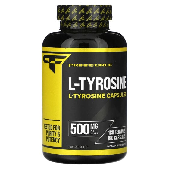 Аминокислоты PrimaForce L-Tyrosine, 500 мг, 180 капсул