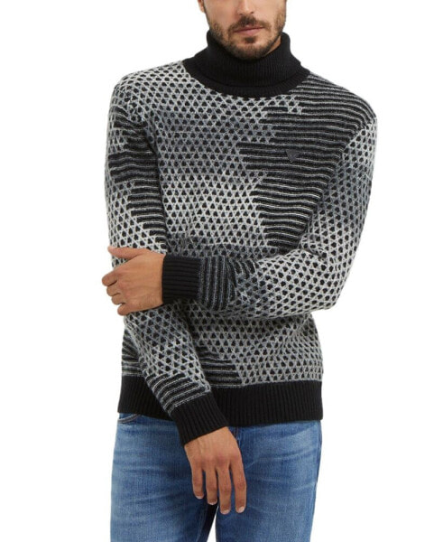 Men's Stitched-Knit Sweater