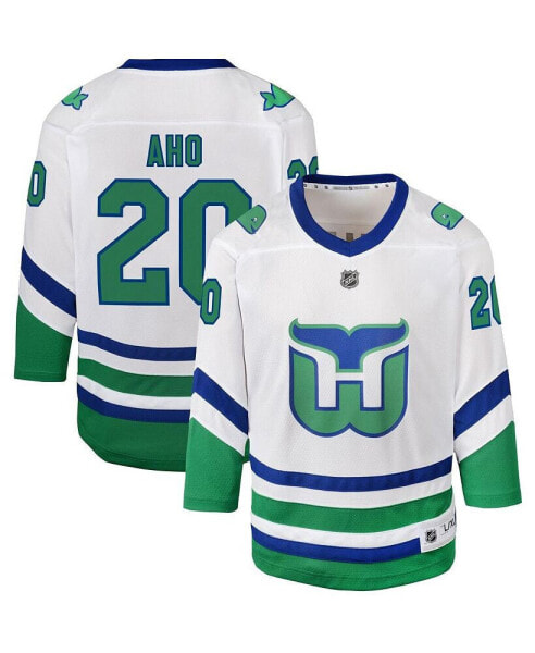 Big Boys Sebastian Aho White Carolina Hurricanes Whalers Replica Jersey