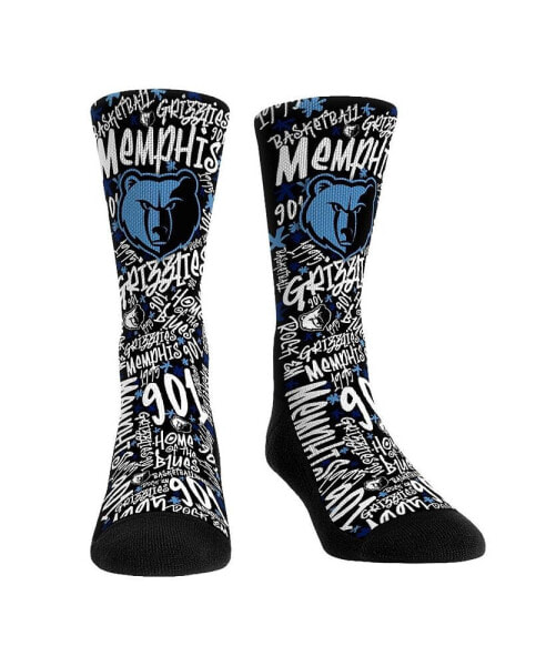 Men's and Women's Socks Memphis Grizzlies Graffiti Crew Socks