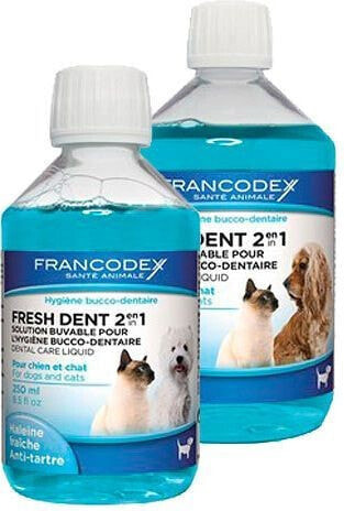 Раствор для ухода за полостью рта Francodex Fresh Dent для собак и кошек 500 мл