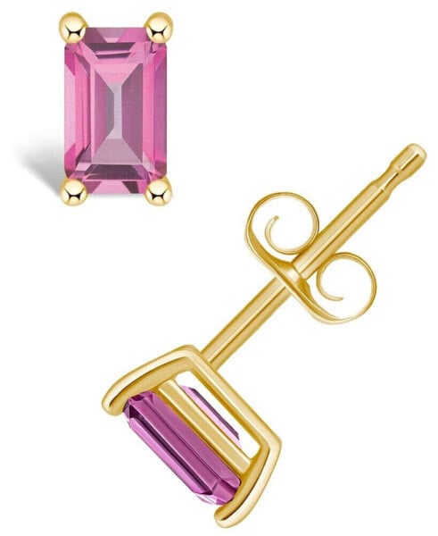 Серьги Macy's Pink Topaz Stud