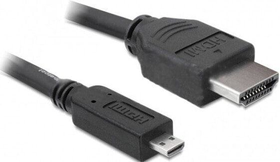Delock 3m HDMI - 3 m - HDMI Type A (Standard) - HDMI Type D (Micro) - Black