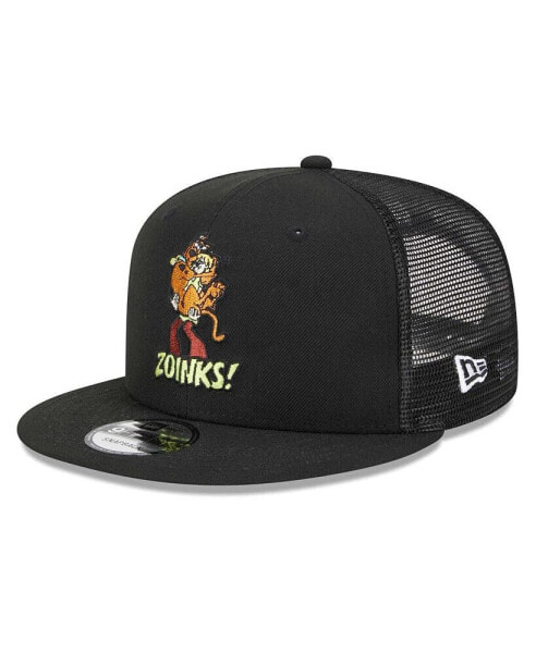 Men's Black Scooby-Doo Shaggy & Scooby Trucker 9FIFTY Snapback Hat
