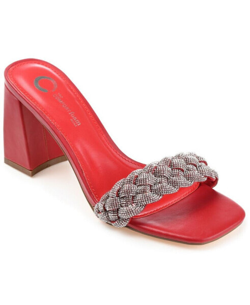 Women's Sashaa Braided Rhinestone Sandals