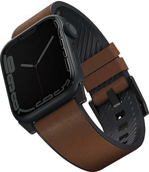 Uniq Pasek UNIQ Straden Apple Watch 4/5/6/7/SE 44/45mm Leather Hybrid Strap brązowy/brown