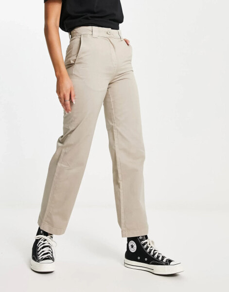 Napapijri Pichincha straight leg trousers in beige