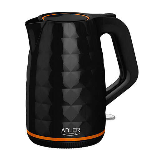 Электрический чайник Adler Sp. z.o.o. Camry AD 1277 B - 1,7 л - 2200 Вт - черный - пластик - индикатор уровня воды - без шнура