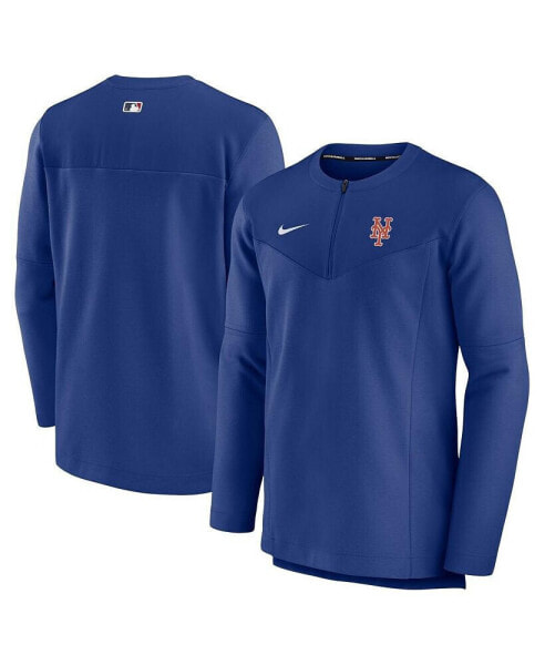 Men's Royal New York Mets Authentic Collection Game Time Performance Half-Zip Top